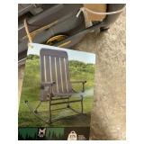 Gray portable ricking chair