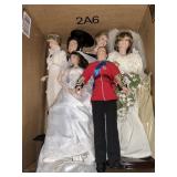 6 Collector porce dolls Royal Family