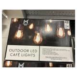 Outdoor LED cafe lights 48 ft