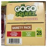 GoGo squeez  variety pack 28 ct
