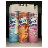 Lysol spray 3 cans