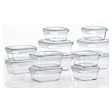 Glasslock oven safe 24pcs glass food storage set