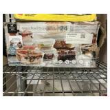 Glass food storage set 24 pcs