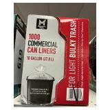 1000 Commercial can liners 10 gal
