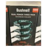 Bushnell dual power three pack headlamps