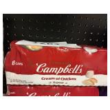 Campbells cream of chicken soup 8 cans