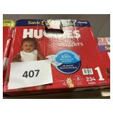 Huggies 234 diapers size 1