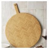 Herringbone bamboo charcuterie board