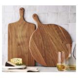 Set of 2 Acacia charcuterie boards