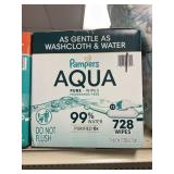 Pampers Aqua  728 wipes