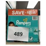 Pampers 1200 wipes