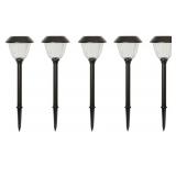 5-pack LED solar path lights