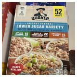 Quaker instant oatmeal 52 packets