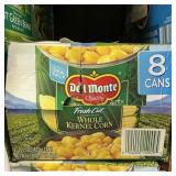 Del Monte whole kernel corn 8 cans