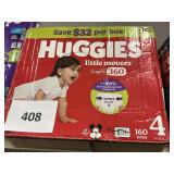 Huggies 160 diapers size 4
