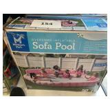 Oversized inflatable sofa pool