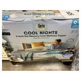 Serta cool nights mattress topper Queen