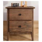 2- Drawer night stand- walnut