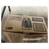T-shirt bags 1000 ct -black