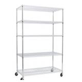 Seville 5-tier steel wire shelving