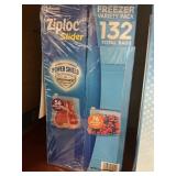 Ziploc slider freezer variety pack 132 ct