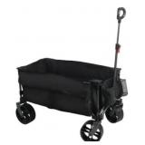 All terrain folding wagon black