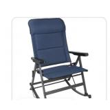 Outdoor rocking lounger blue