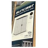 Suncast XL vertical shed