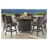 Athena Coll 7-pc fire high dining set
