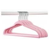 50-pk HD adult velvet hangers-pink