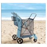 Beach cart- milky blue