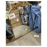 Gold framed mirror