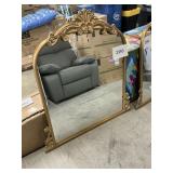 Gold framed mirror