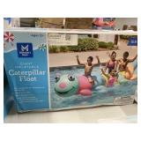 Giant inflatable caterpillar float 13.9 ft long