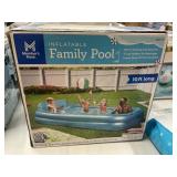 Inflatable family pool 10 ft long