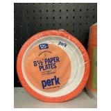 8  1/2in Paper plates 125 ct