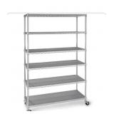Seville 6-tier HD wire shelving granite
