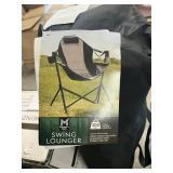 Black swing lounger
