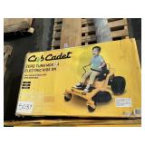 Cub cadet zero turn mower electric ride on 12V