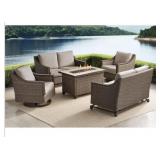 St.Croix Coll 5-pc deep seating set w/ fire table