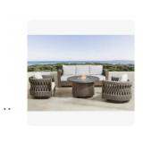 Halifax Coll 4-pc deep seating set w/ fire table