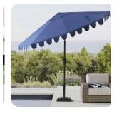 10ft Scallop umbrella navy
