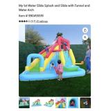 My 1st water slide splash & slide w/ tunnel & arch