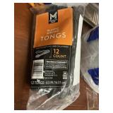 Plastic serving tongs 12 ct