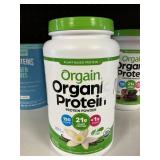 Orgain organic protein vanilla powder 43.8oz