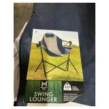 Dark blue swing lounger