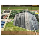 Lifetime outdoor storage shed 74.6inHx58inDx93.7iW