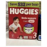 Huggies 192 diapers size 3