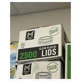 Clear plastic lids 2500 fits 2 fl oz