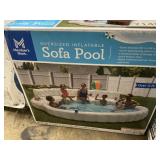 Oversized inflatable sofa pool